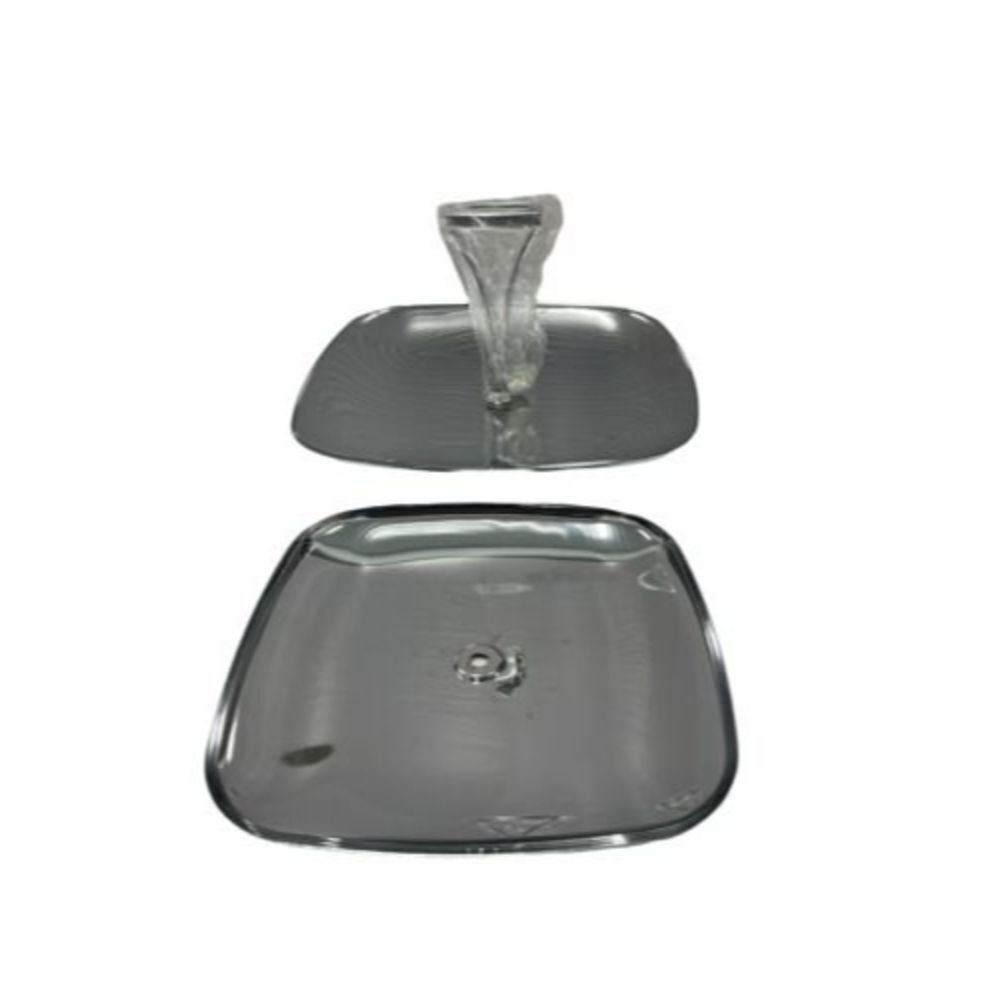 MILBERN CREATIONS 10" Mid Century Modern Chrome Atomic Serving Dish Tray Handle
